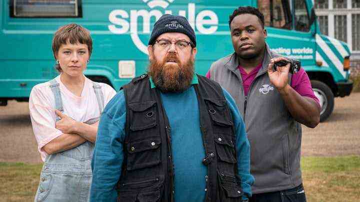 Emma D'Arcy, Nick Frost, Samson Kayo in Truth Seekers