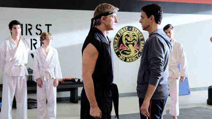 Johnny and Daniel face off in Cobra Kai, now on Netflix!