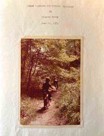 a photo of the cover of Doug Hefty's written report from 1973