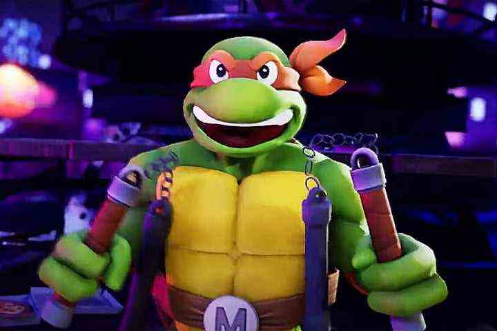 Michelangelo von den Teenage Mutant Ninja Turtles in Nickelodeon All-Star Brawl.