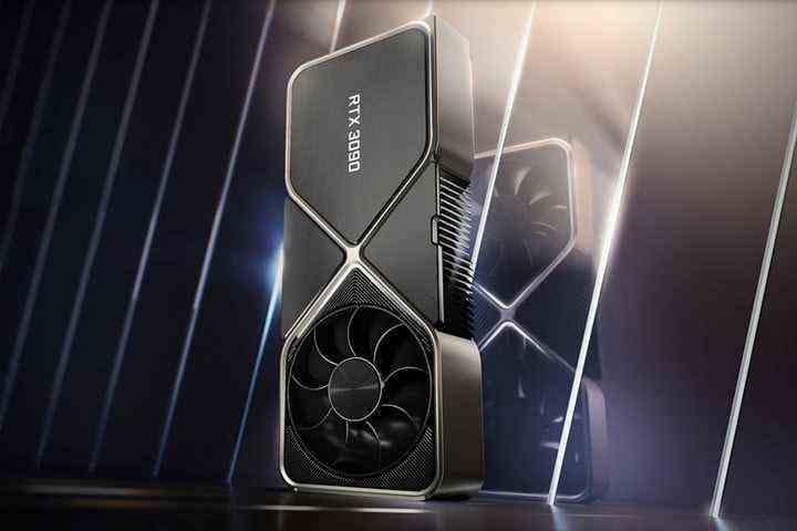 Werbefoto einer Nvidia GeForce RTX 3090 Grafikkarte.