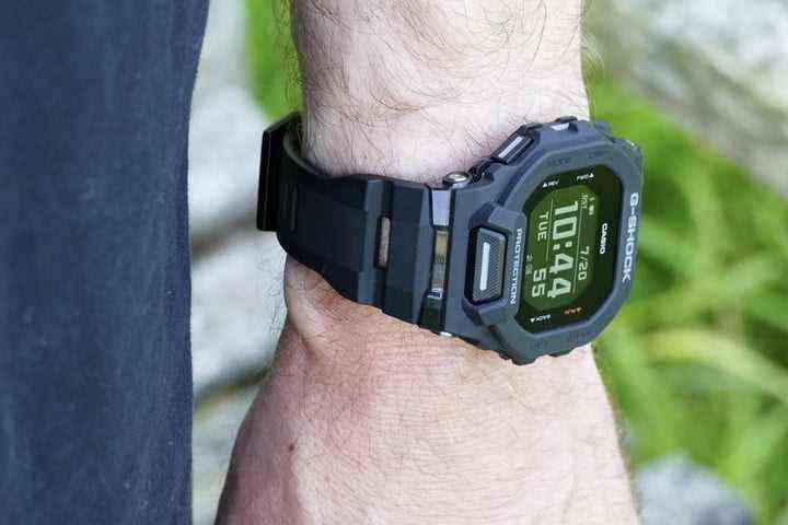 Casio G-Shock GBD-200 on a wrist.
