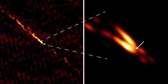 Bilder von Jets aus dem Schwarzen Loch in der Galaxie Centaurus A