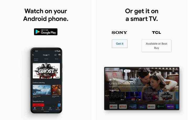 Aktuelle Optionen, um Google TV mit Android oder Smart-TVs zu erhalten.