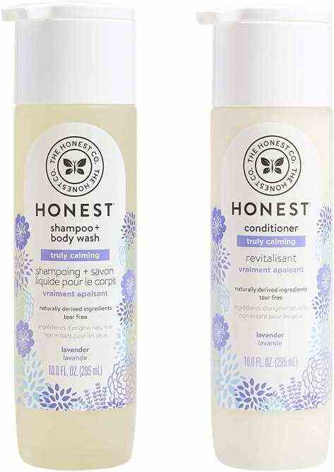 The Honest Company Truly Calming Lavender Shampoo Body Wash + Conditioner Bundle