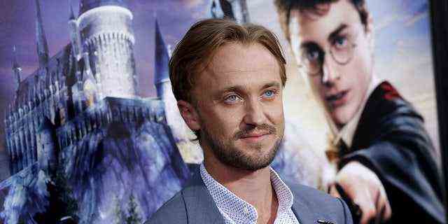 Schauspieler Tom Felton ist bei a . zu sehen "Harry Potter" Veranstaltung in Universal City, Kalifornien, 5. April 2016. (Reuters)