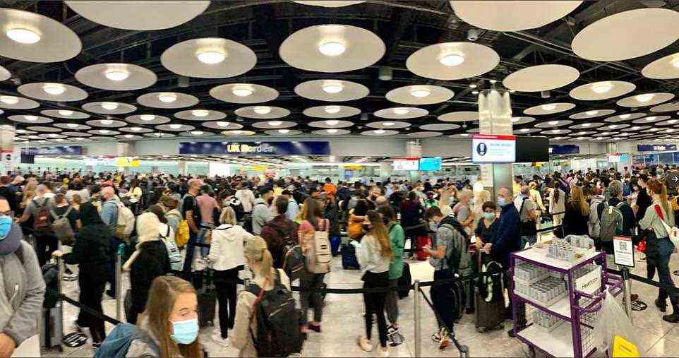 Thousands of people were simply stranded at Heathrow Airport this morning after the gates went down