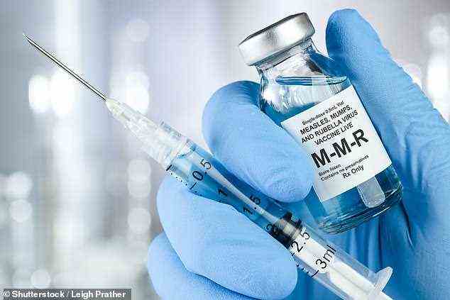 Jüngste Regierungszahlen zeigen, dass die Akzeptanz der MMR-Impfung, die vor tödlichen Masern, Mumps und Röteln schützt, um zwei Prozent zurückgegangen ist (Dateifoto)