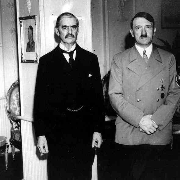 Chamberlain und Hitler