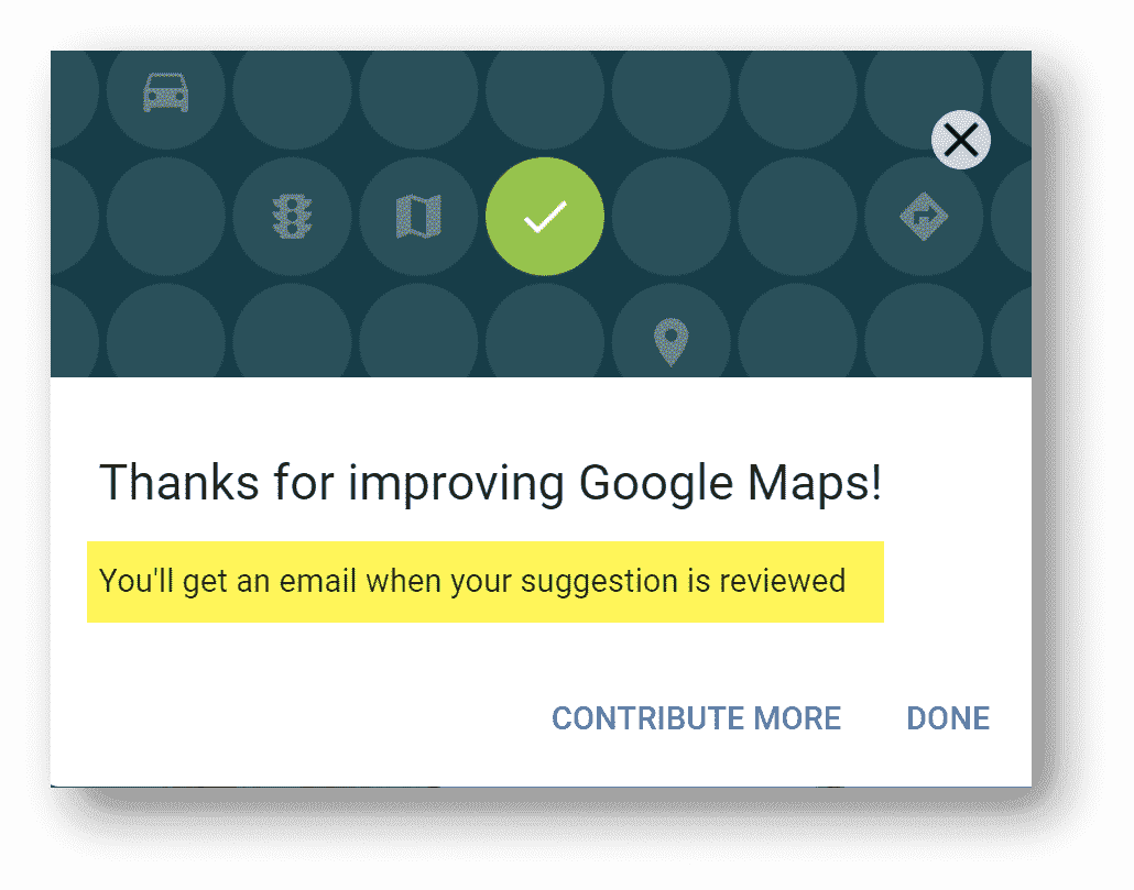 Thanks for improving maps