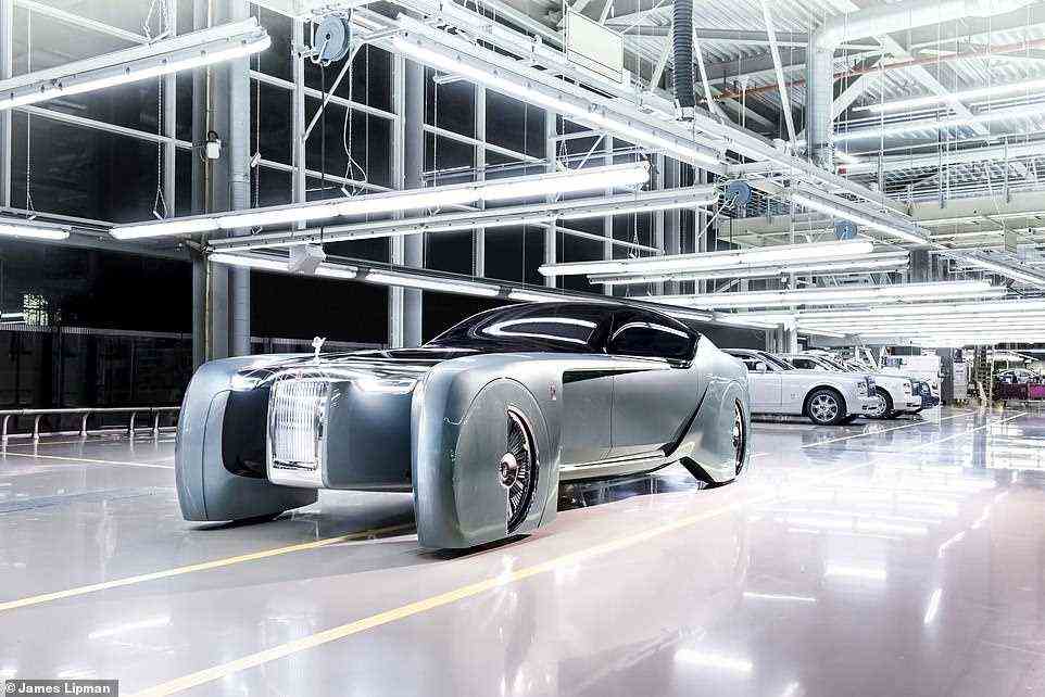 The second electric concept was the more futuristic 2016 Rolls-Royce Vision Next 100 (103EX), which took part in a three year global tour to accustom the world to the idea of an electric limousine