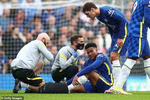 Chelseas Reece James ist im Kader, obwohl er sich letztes Wochenende eine Knöchelverletzung zugezogen hat