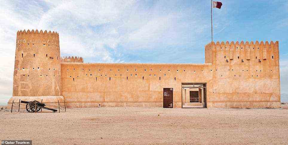 AL ZUBARAH FORT: The Al Zubarah Fort, which has been described as a 'pristine' example of a typical Arab fort, features one-metre-thick (3.2ft) walls, which helped to ward off invaders and keep rooms cool throughout the sweltering heat of the summer