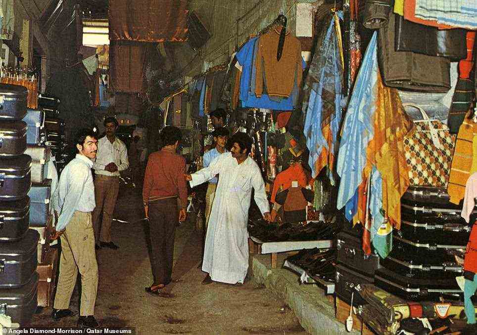 SOUQ WAQIF: This is the Souq Waqif marketplace in the 1970s