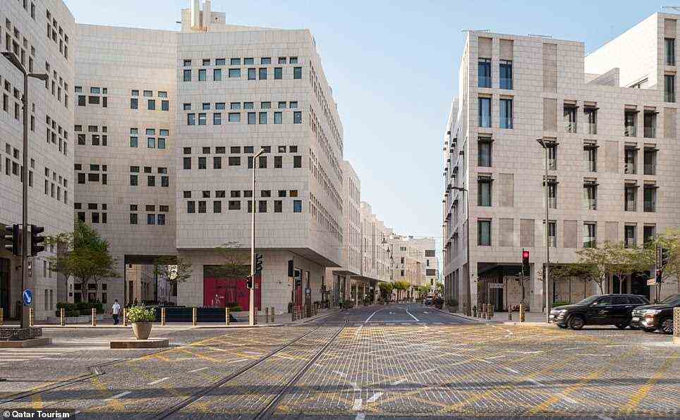 AL KAHRABA STREET: This photo was captured in 2021. Al Kahraba street, and the surrounding area, are now home to luxury townhouses, premium apartments, hotels, museums, and offices. According to Qatar Tourism, the area 'blends Qatari heritage and aesthetics with modern technology'