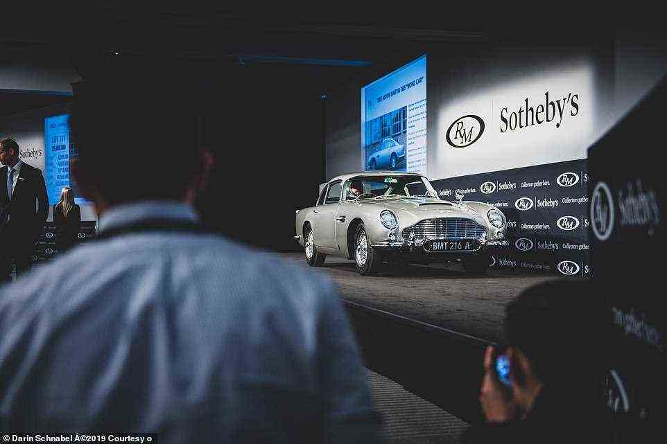 The DB5 from Goldfinger and Thunderball is the most expensive film car to ever go under the hammer, with a sale price of more than £4.5million