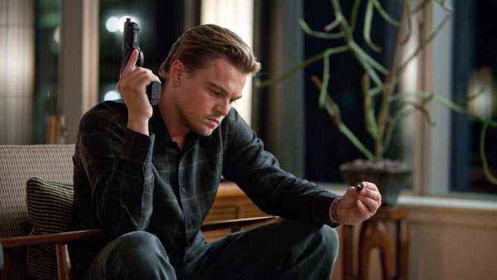 Leo DiCaprio in Inception.