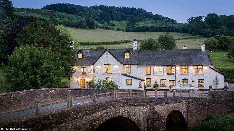 The Bell at Skenfrith, located along the River Monnow in Monmouthshire, wins best Welsh Inn