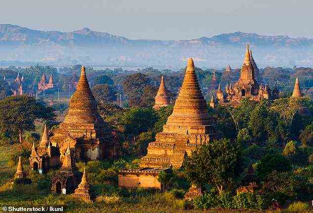 Colins Traumziel ist die verlassene Stadt Pagan am Irrawaddy-Fluss in Myanmar