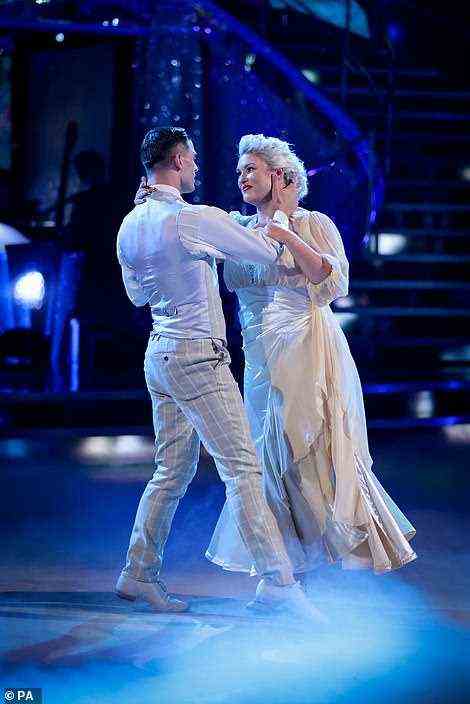 Well done: The judges were full of praise for Sara, with Craig telling Tess: 'Look at what we¿ve just witnessed, absolutely incredible', adding to Sara: 'Ballroom is definitely your bag my darling'