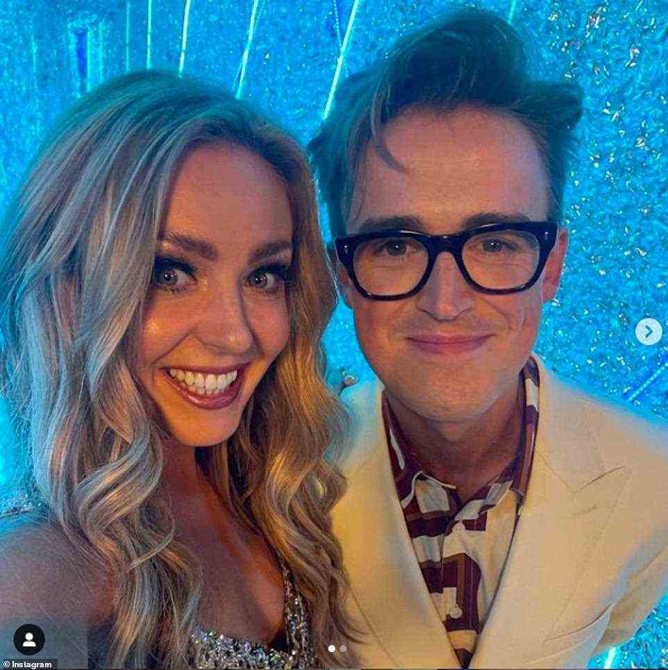 Missing: Meanwhile, McFly's Tom Fletcher and his partner Amy Dowden missed this week's show after testing positive for Covid-19, with the pair being given a bye until the following week