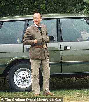The real deal: The late Duke drove Range Rover models frequently (pictured in 1985)