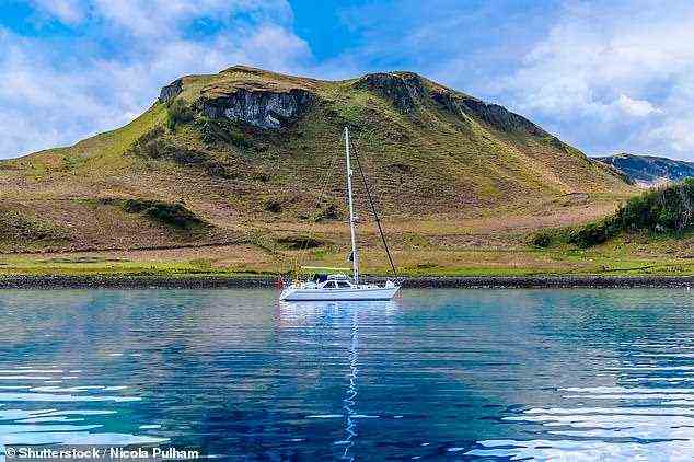 Wandern Sie auf der oben abgebildeten ruhigen schottischen Insel Kerrera auf der Suche nach Seeadlern