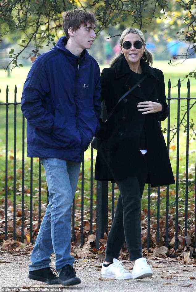 Zum zweiten Mal Mutter: Nicole ist auch Mutter von Gene, 19, aus ihrer früheren Ehe mit dem Oasis-Rocker Liam Gallagher, 49