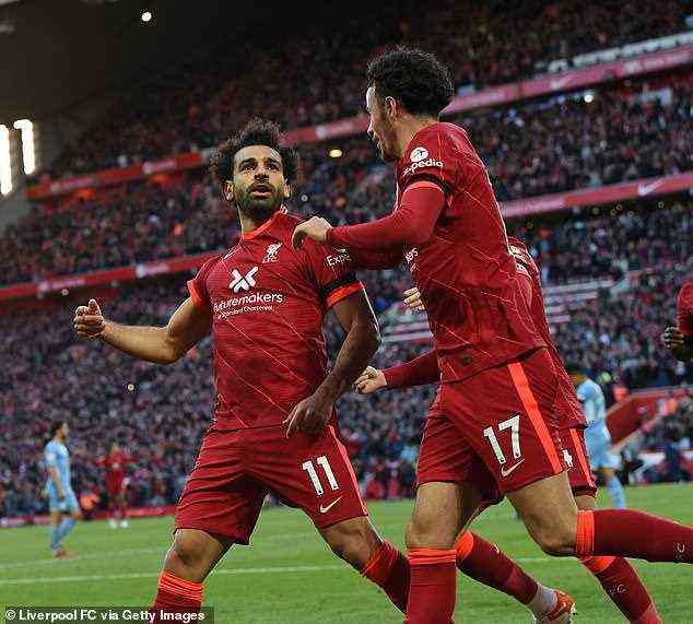 Mohamed Salah has been in inspired form and is leading Liverpool's challenge for the title