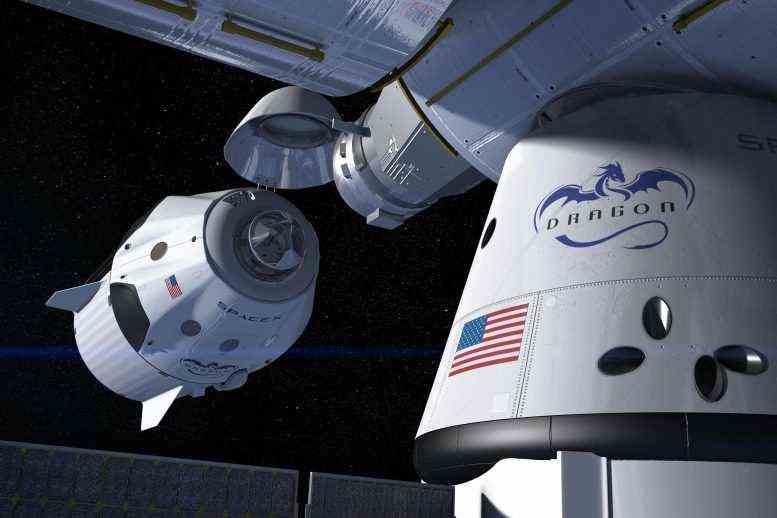 SpaceX Crew Dragon Docking mit ISS