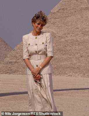Tour: Diana wurde 1992 in Ägypten abgebildet
