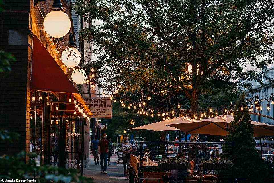 Time Out has named Andersonville, pictured, as the coolest neighbourhood in the US, and the second-coolest in the world