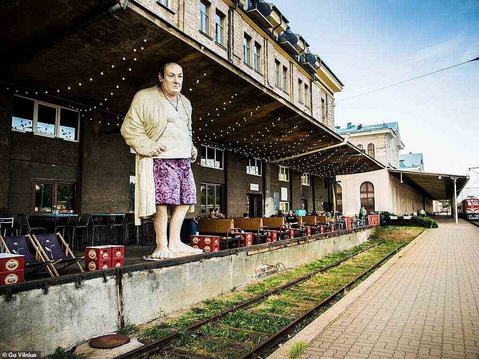 According to Time Out, you’ll find the best street art in Vilnius in the Station District - including a giant Tony Soprano statue (pictured)