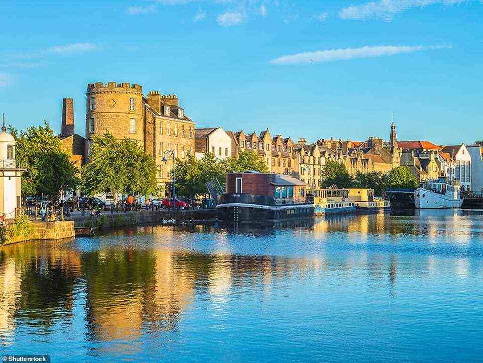 Leith, pictured, is home to 'big arts institutions' and a Michelin-starred restaurant