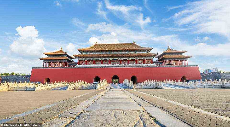 FORBIDDEN CITY, BEIJING, CHINA: The Forbidden City, constructed in 1420, is one of the largest palace complexes in the world. China Highlights notes that it covers an area of about 72 hectares (180 acres) with a total floor space of approximately 1.6million sq ft (150,000 sq m) and that it consists of more than 90 palaces, 980 buildings and over 8,728 rooms