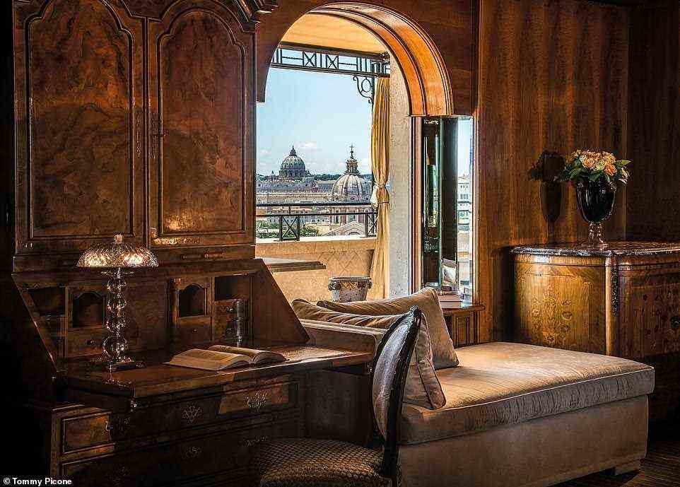 The stunning view from the Hotel Hassler San Pietro Suite, located on the sixth floor