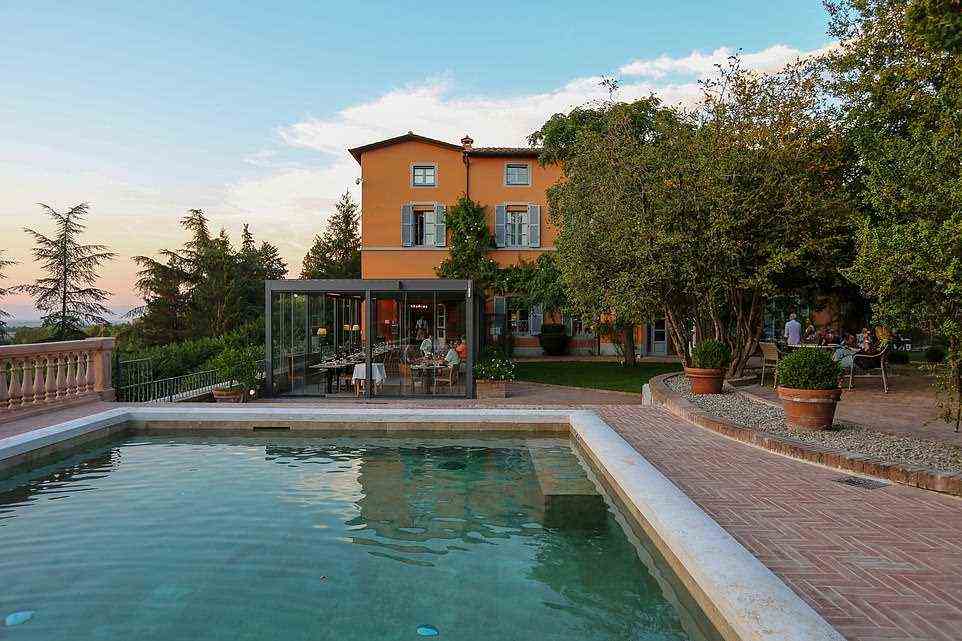 Many Hassler guests go on to stay at Hotel Vannucci, pictured, in the picturesque Umbrian town of Citta della Pieve