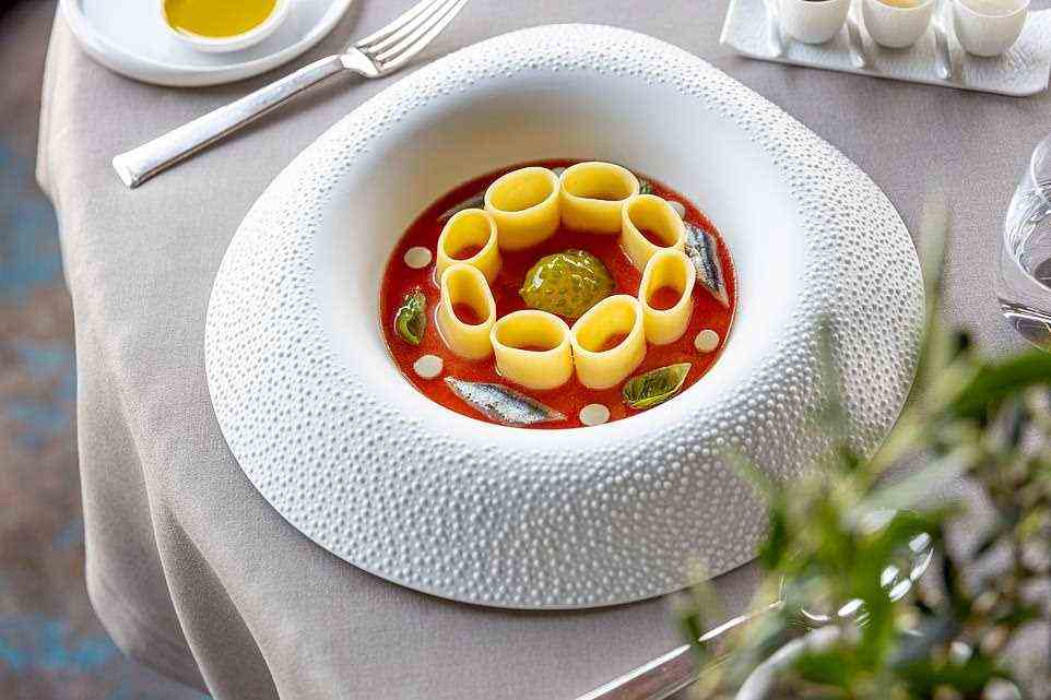 One of the mouthwatering dishes served up at Hotel Eden's La Terrazza restaurant - which is one of the best eateries in Rome, according to Frank