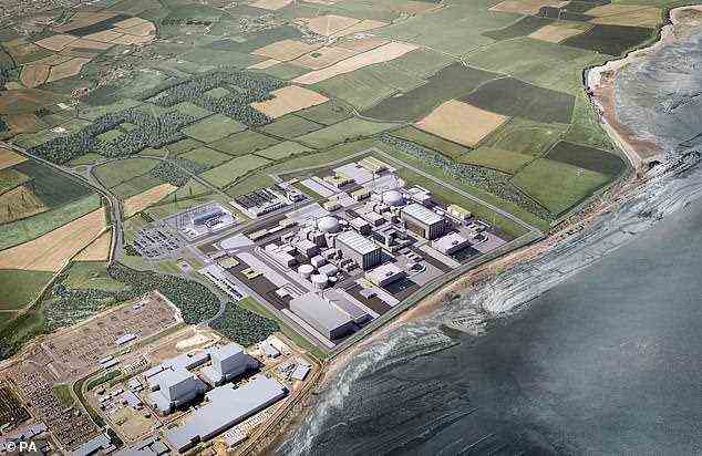 AKW: Künstlerischer Eindruck vom neuen Kraftwerk Hinkley Point C, das 2026 ans Netz gehen soll