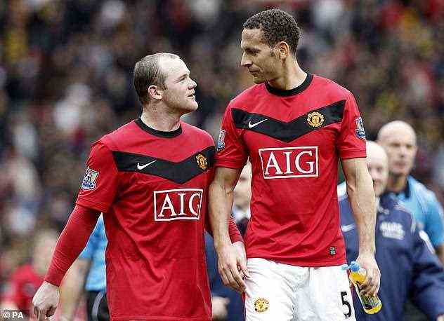 Genius: Rio Ferdinand (right), who shared 10 seasons with Rooney at Old Trafford, calls him a 'genius'