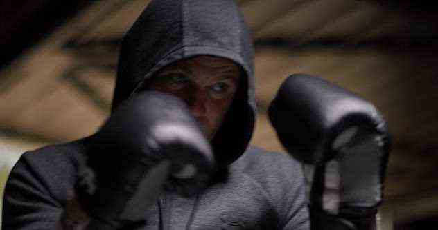 One to watch: In a trailer for the film Rooney is seen boxing in his garage, reflecting his fighting spirit
