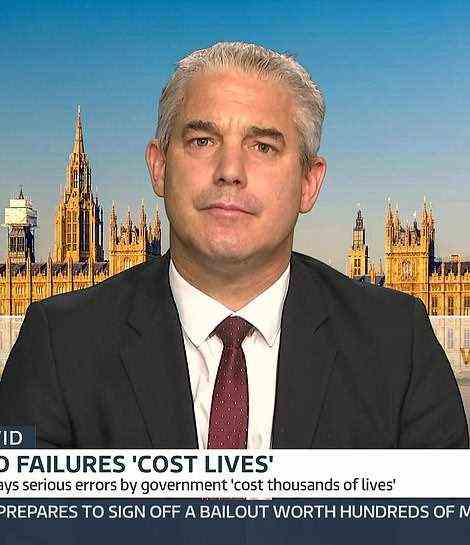 Minister Stephen Barclay refused to apologise 11 times for the Government's failures at the start of the pandemic when he was on Sky News today