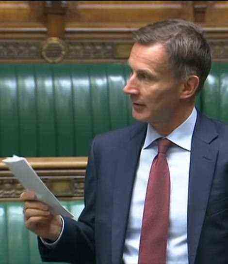 Former Health Secretary Jeremy Hunt, who heads up the health committee in the House of Commons, has admitted he was a victim of 'groupthink' during his time at the Department of Health in thinking the next pandemic would be 'like the flu'