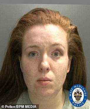 Olivia Labinjo-Halcrow (im Bild), 26, war zuvor 18 Jahre lang eingesperrt, nachdem sie ihren Freund Gary Cunningham 12 Mal in betrunkener Wut in ihrem Haus erstochen hatte