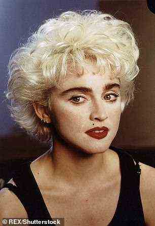 Better with age! Madonna pictured on the set of 'Who's that Girl?' in 1987