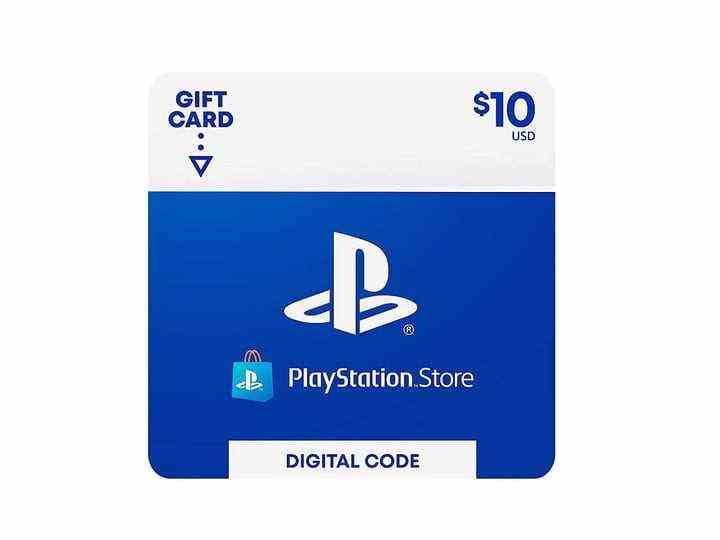 A PlayStation Store gift card for .