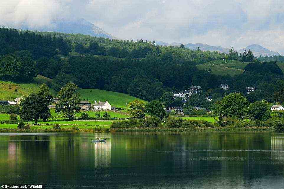 Das abgebildete Sunny Beck am Esthwaite Water im Lake District bietet Abgeschiedenheit und ungestörte Ausblicke