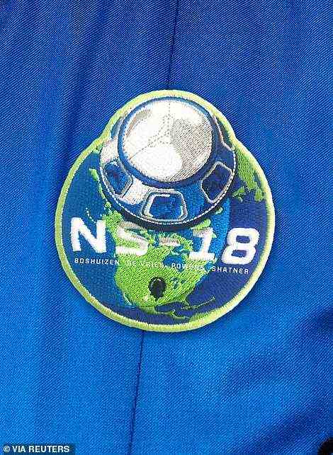 Pictured is the patch all four crew members are wearing for the mission