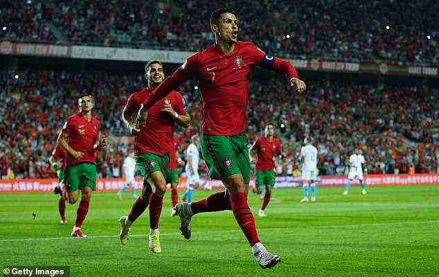 Cristiano Ronaldo has scored six goals in five matches with Portugal sat second in Group A