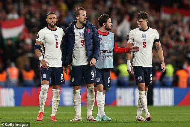Harry Kane was substituted off as England gave themselves more work to do in a poor display
